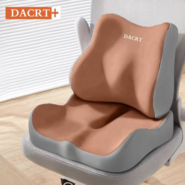 2-piece Brown Ergonomic Memory Foam Seat Cushion with Lumbar V888-ELOSUNG50724