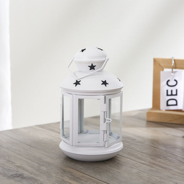 White European Style Star Cutout Metal Candle V888-ELOSUNG50726