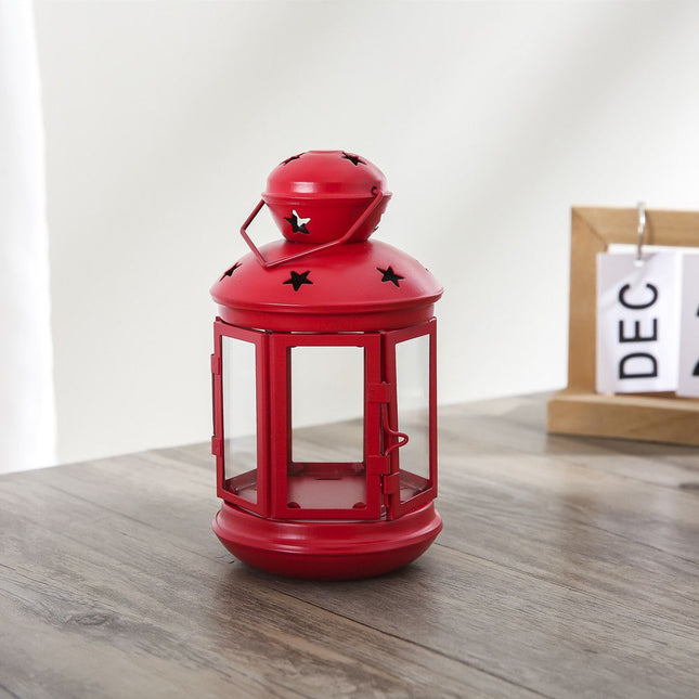 Red European Style Star Cutout Metal Candle V888-ELOSUNG50728