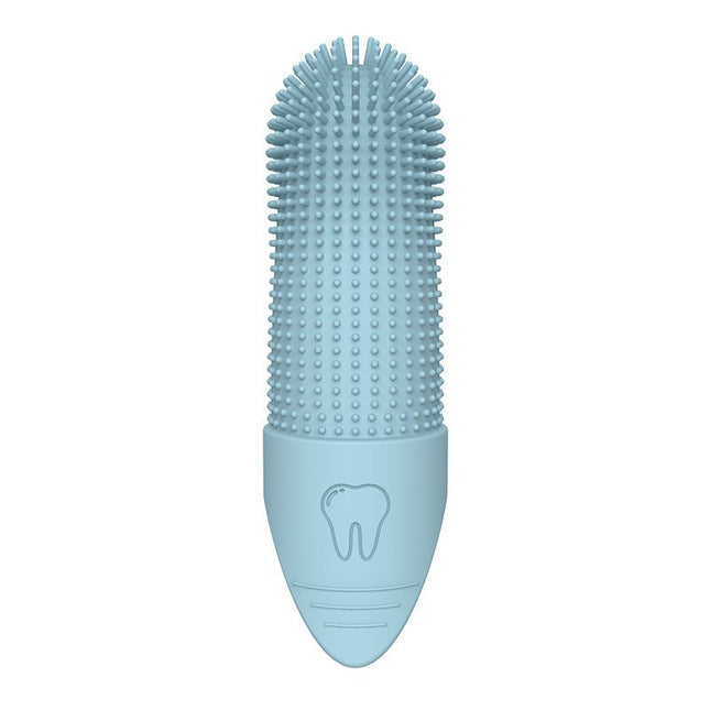 Blue Silicone Pet Finger Toothbrush for Cats and V888-ELOSUNG50840