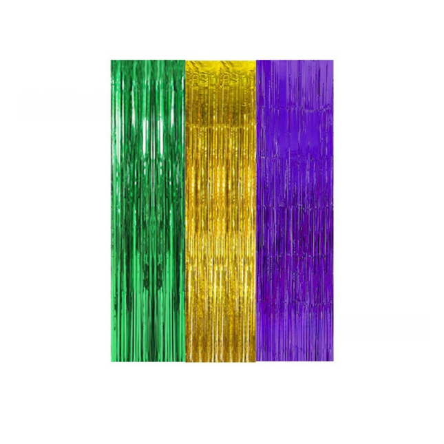 5-piece Red Laser Tinsel Foil Fringe – product detail