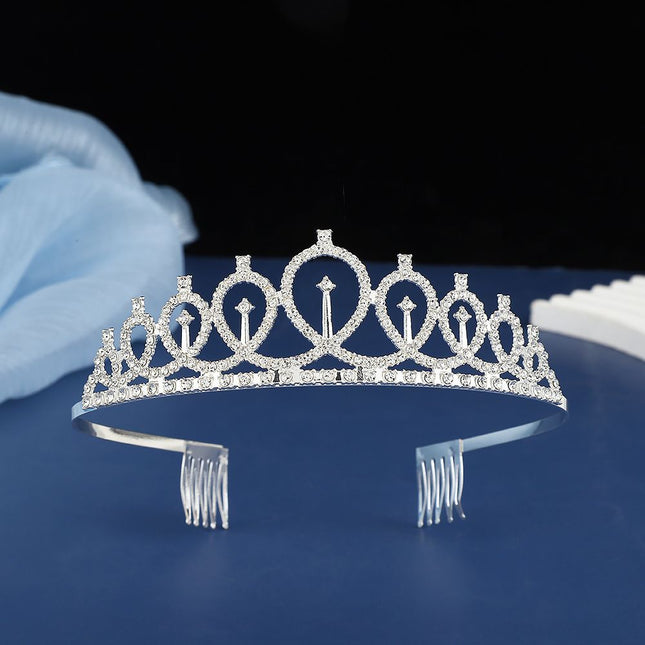 2-piece Silvery Birthday Girl Tiara and Sash – product detail