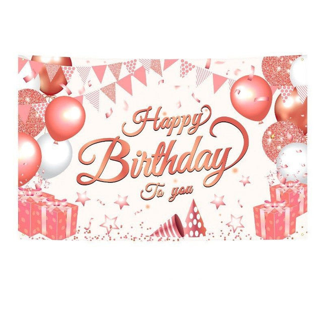 180 115cm Pink Happy Birthday V888-ELOSUNG50869