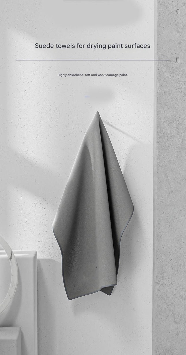 30 60 cm Grey Coral Fleece & Suede Microfiber Cloth Double-Sided Car Wash Towel 5X – product detail
