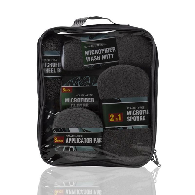 9-Piece Grey Car cleaning kit