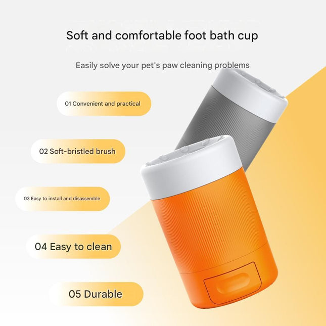 Grey Pet Paw Cleaner Cup – product detail