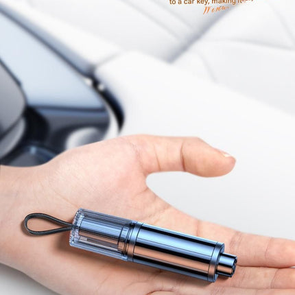 Red 2-in-1 Car Window Breaker and Seatbelt Cutter - Tungsten Steel Tip, Compact Emergency Escape Tool for Vehicle Safety, Portable Survival Hammer