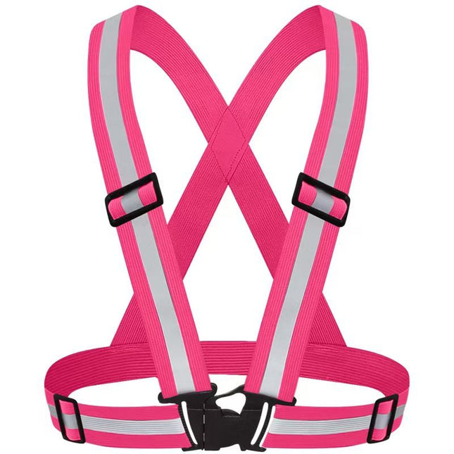 Pink Adjustable Reflective Safety V888-ELOSUNG50916