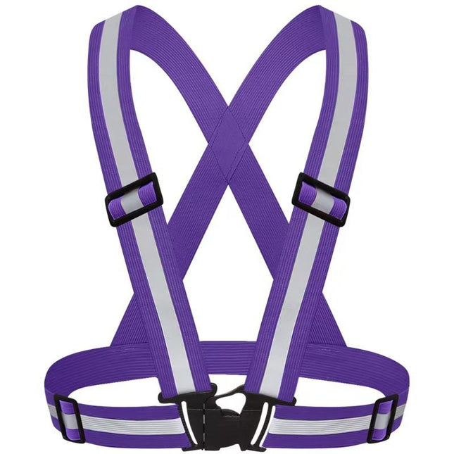 Purple Adjustable Reflective Safety V888-ELOSUNG50917