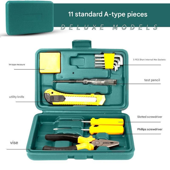 Green 11 Piece Set -Multi-Purpose Home & Car Tool V888-ELOSUNG50922