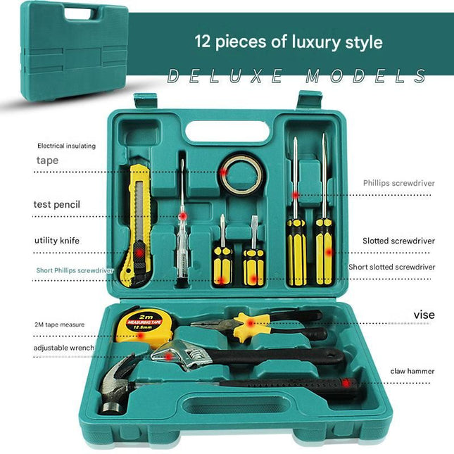 Green 12 Piece Set -Multi-Purpose Home & Car Tool V888-ELOSUNG50923