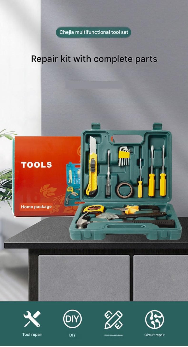 Green 12 Piece Set -Multi-Purpose Home & Car Tool – product detail