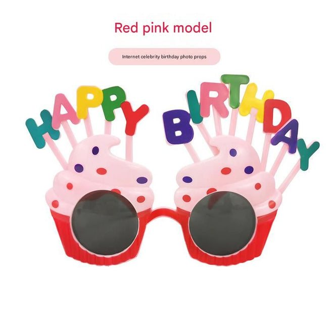 Red Pink Novelty Birthday V888-ELOSUNG50930