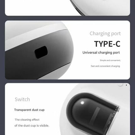 White Automatic Intelligent Walking Mite Removal Robot - UV Sterilisation, High Frequency Beating, Strong Suction, Wireless Rechargeable Bed Vacuum for Mattress, Sofa, Carpet, Pet Hair