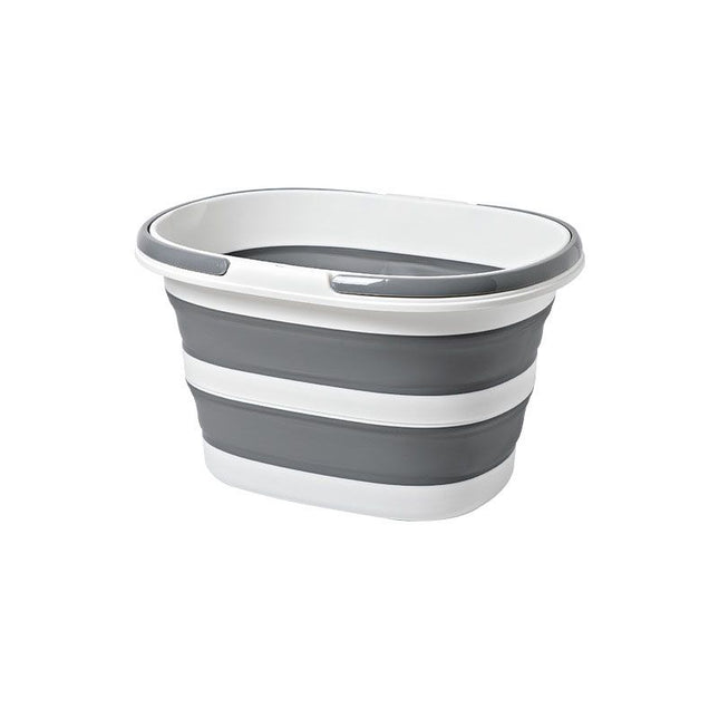 Grey Foldable Collapsible Bucket