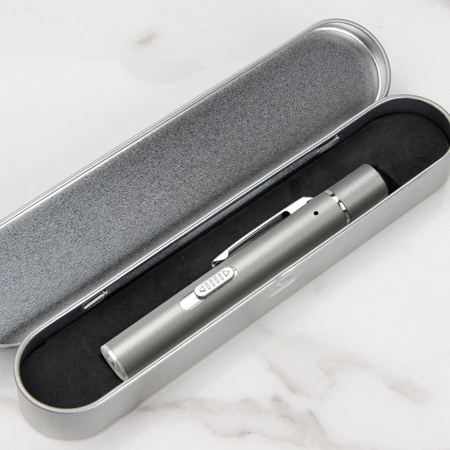 Grey Metal Laser Cat Toy Pen Set