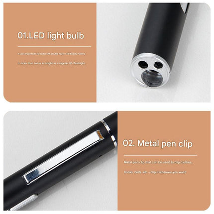 Grey Metal Laser Cat Toy Pen Set - 2 Piece USB Rechargeable 3-in-1 Laser Pointer with UV Light and LED Torch in Gift Tin Box
