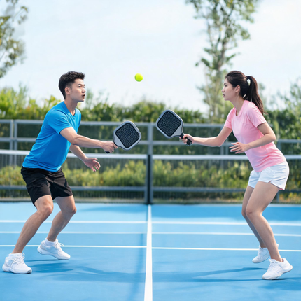 Green Pickleball Balls Set - 6 Piece 40 Hole Outdoor Indoor Pickleball Match Balls