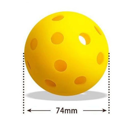 Blue Pickleball Balls Set - 6 Piece 40 Hole Outdoor Indoor Pickleball Match Balls