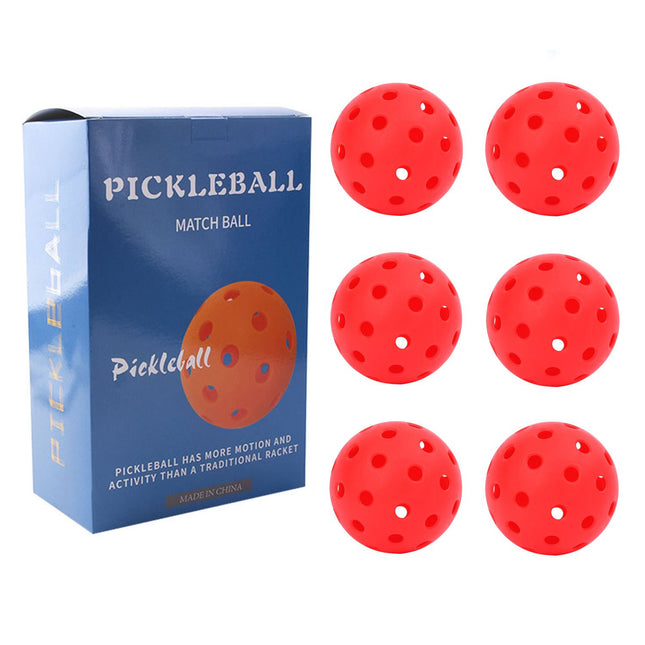 Red Pickleball Balls Set