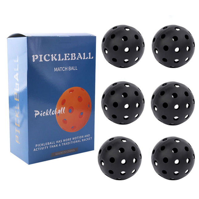 Black Pickleball Balls Set
