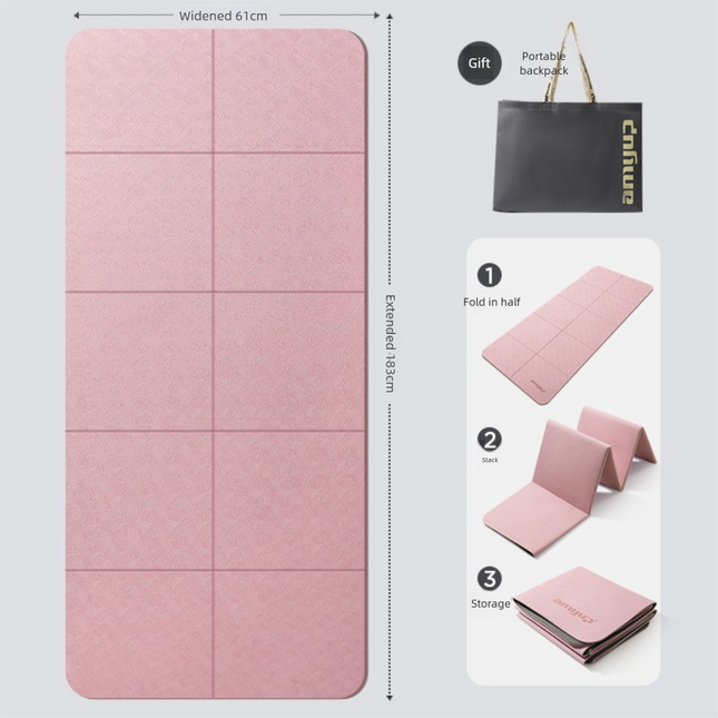 Pink Foldable Yoga Mat