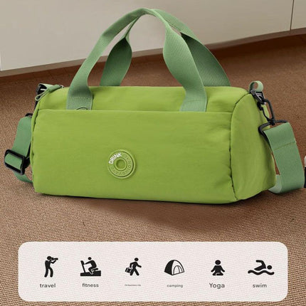 Pink Lightweight Large Capacity Sports Duffel Bag - Portable Crossbody Travel Gym Handbag for Yoga Outdoor Activities