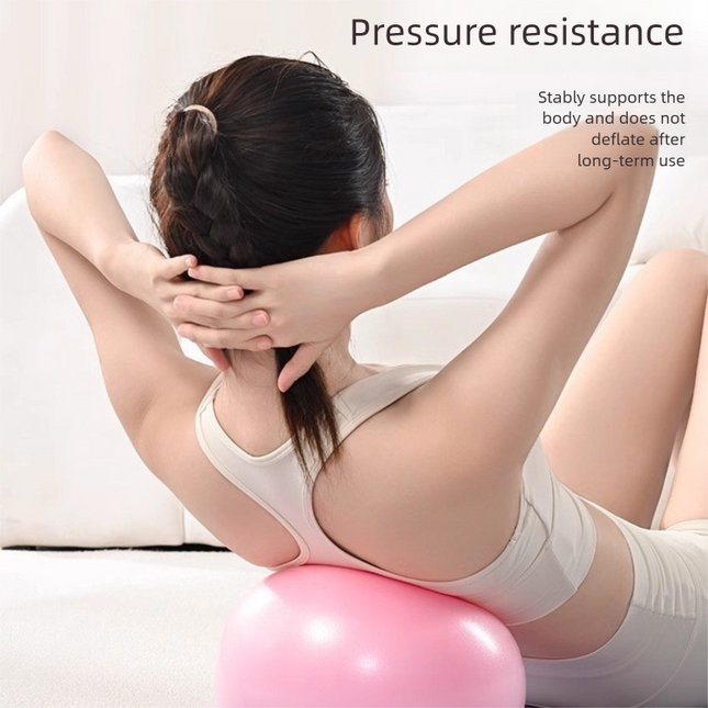 Blue Anti-Burst Yoga Exercise Ball with Manual Hand Pump – product detail