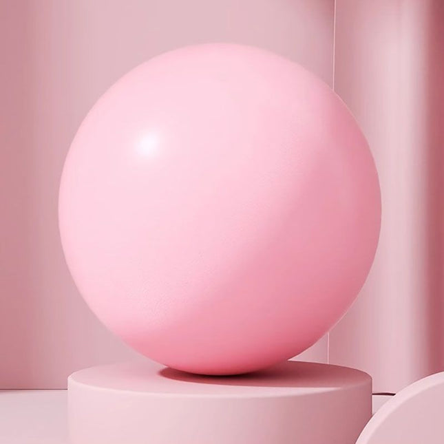 Pink Anti-Burst Yoga Exercise Ball with Manual Hand Pump