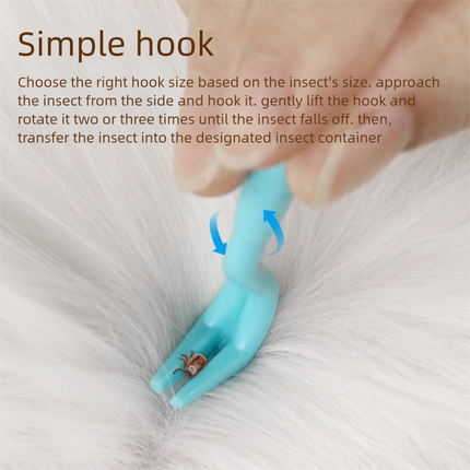 2-Pack Dark blue Pet Tick Remover Tool Set - Small Medium Large Flea and Tick Hook Removers