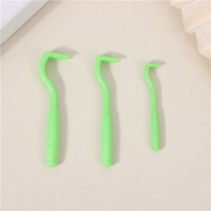 2-Pack Dark green Pet Tick Remover Tool Set - Small Medium Large Flea and Tick Hook Removers