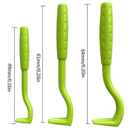2-Pack Orange Pet Tick Remover Tool Set - Small Medium Large Flea and Tick Hook Removers