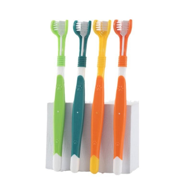 3-Sided Pet Toothbrush 4-Pack
