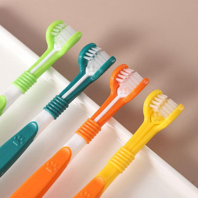 3-Sided Pet Toothbrush 4-Pack – product detail