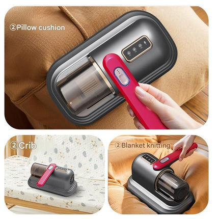 Greyish-purple Wireless Mite Vacuum Cleaner with UV Light – product features