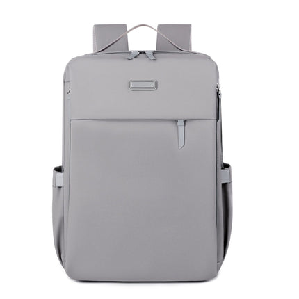 Grey Large Capacity Airbag Backpack Multi-Compartment Laptop Backpack Travel Business Bag