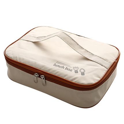 2 Grids 316 Stainless Steel Insulated Lunch Box with Compartments Large Capacity Bento Box with Insulated Bag