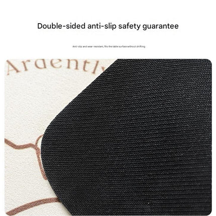 2-Piece Faucet Draining Mat Set Absorbent Sink Splash Guard Quick Dry Counter Mat 10x61cm(Pug)