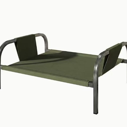 Green Raised Pet Bed for Medium Dogs Cats Elevated Breathable Dog Cot Washable Anti-Moisture Pet Cot 50x40x20cm