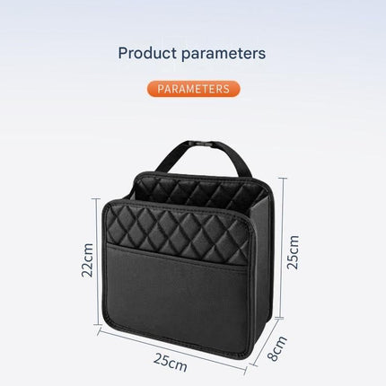 Car Seat Back Organizer Storage Bag Multi-Pocket Vehicle Seatback Holder Black
