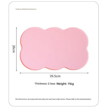 3-Piece Yellow Silicone Placemat Set Cloud Shape Non-Slip Heat Resistant Kids Dining Mat – hardware detail