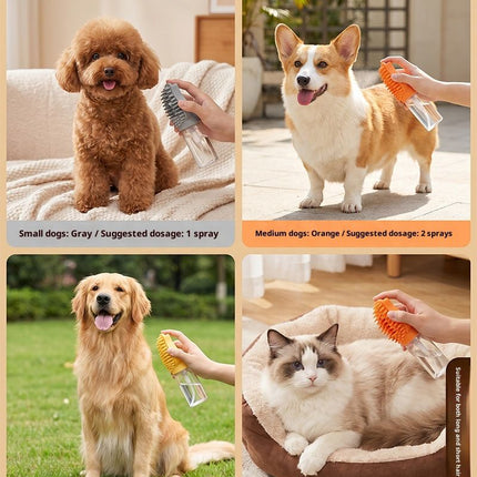 Yellow Pet Shampoo Brush Silicone Foaming Massage Comb Dog Cat Bathing Grooming Tool