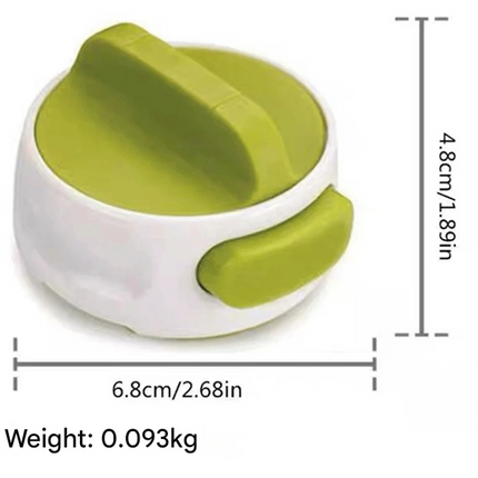 Green Manual Rotary Can Opener - Compact ABS Plastic & Stainless Steel - Smooth Edge Cutting, Easy Twist Operation, Space Saving Kitchen Gadget for Home and Travel