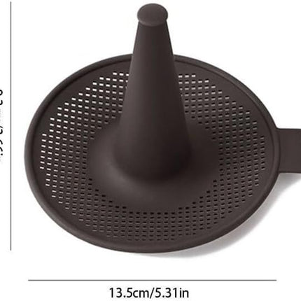 Silicone Donut Baking Mould for Homemade Baking - Heat Range -30℃ to 230℃, Non Stick Pastry Pans with Perforated Base & Cone Centre (6pcs Coffee)