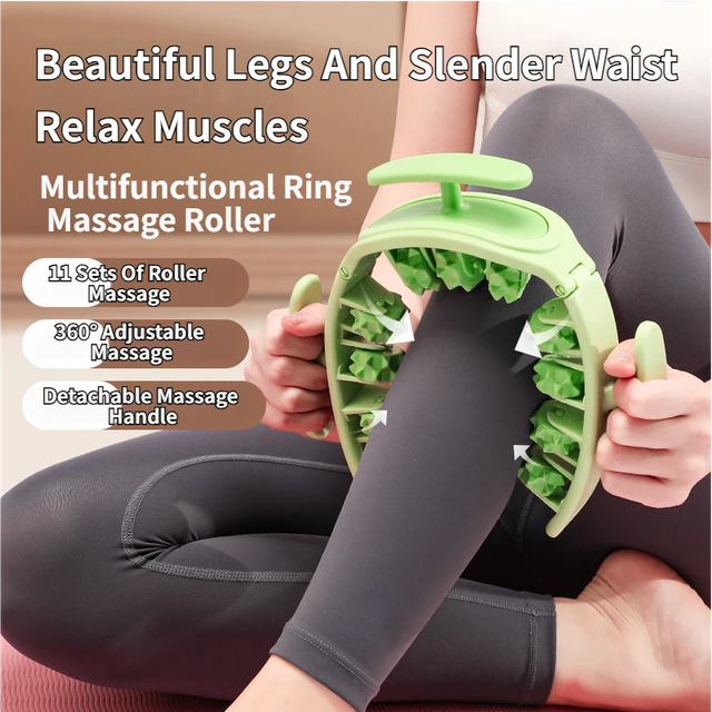 Green Multifunctional Ring Massage Roller with Detachable – product detail