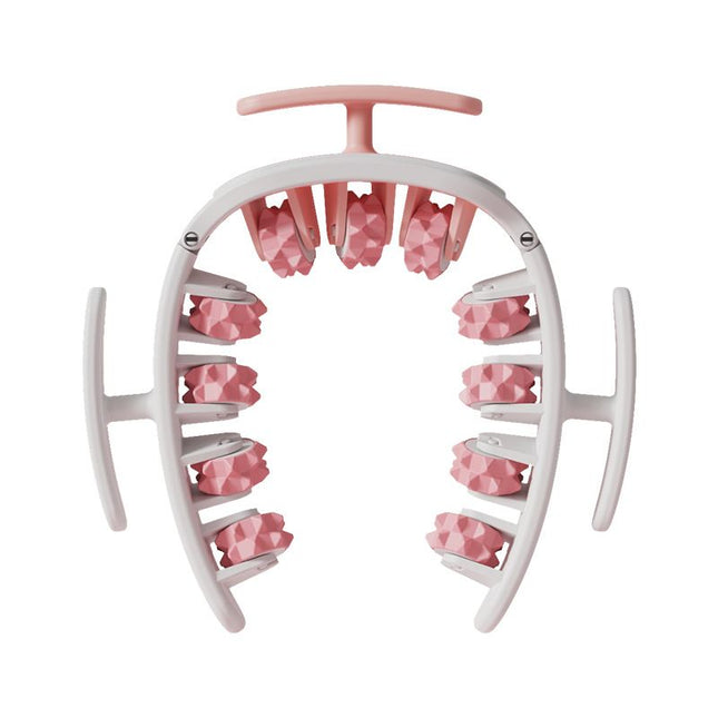 Pink and White Multifunctional Ring Massage Roller with Detachable V888-ELOSUNG52028