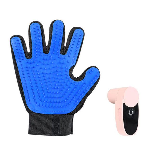 Black Blue Pet Grooming Spray Glove with Pink Detachable Typec V888-ELOSUNG52037