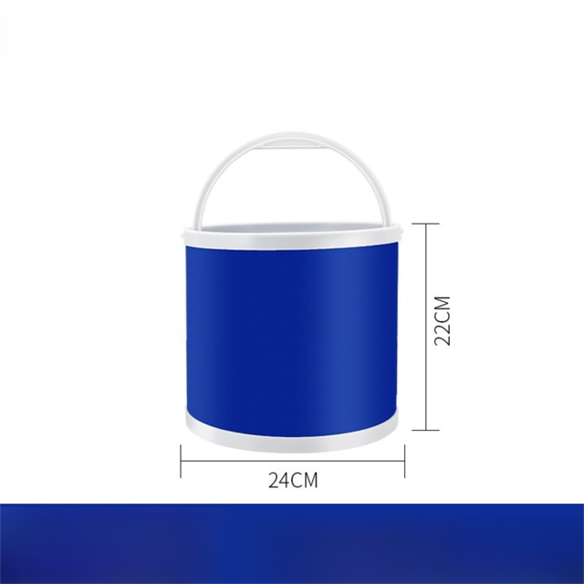 9L Foldable Oxford Fabric Car Wash Bucket with EVA Waterproof Lining & Zipper Carry – product detail