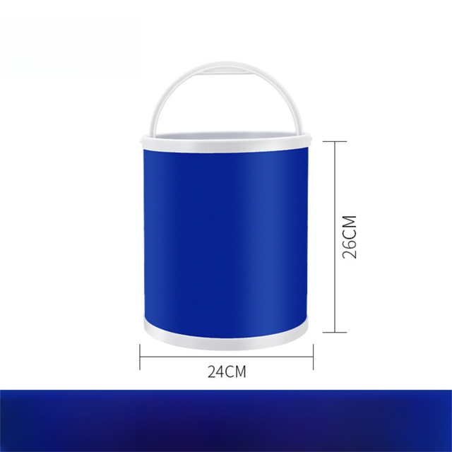 11L Foldable Oxford Fabric Car Wash Bucket with EVA Waterproof Lining & Zipper Carry – product detail