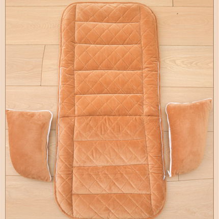 Grey Premium Quilted Plush Integrated Seat Cushion & Backrest – Thickened Lumbar Support Pad with Detachable Armrests, Secure Buckle and Washable Cover for Office Chair Long Sitting